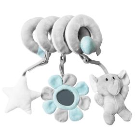 Baby Pram Crib Activity Spiral Plush Toys Infant Baby Stroller Toy Car Seat Hanging Toys Educational Plush Toys