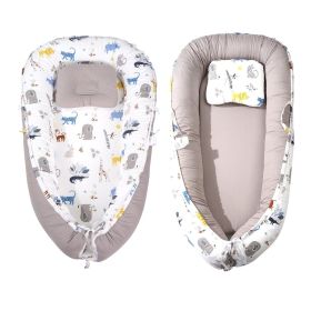 VEVOR Baby Lounger Infant Nest Lounger 100% Cotton Co Sleeper with Headrest