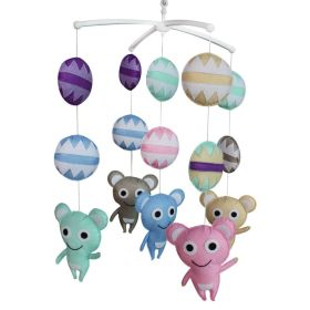 Handmade Animal Musical Crib Mobile Hanging Nursery Room Decor Baby Mobile for Crib