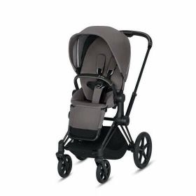 CYBEX Priam 3-in-1 Travel System Matte with Black Details Baby Stroller – Manhattan Grey