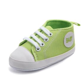 Canvas Classic Sports Sneakers Baby Boys Girls First Walkers Shoes Infant Toddler Soft Sole Anti-slip Baby Shoes (Option: 13-11cm)