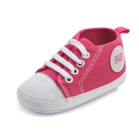 Canvas Classic Sports Sneakers Baby Boys Girls First Walkers Shoes Infant Toddler Soft Sole Anti-slip Baby Shoes (Option: 3-11cm)