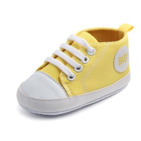 Canvas Classic Sports Sneakers Baby Boys Girls First Walkers Shoes Infant Toddler Soft Sole Anti-slip Baby Shoes (Option: 8-13cm)