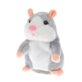 15CM Little Talking Hamster Toy (Option: Grey 16cm-1pcs)