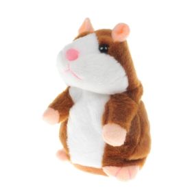 15CM Little Talking Hamster Toy (Option: Light Brown 16cm-1pcs)