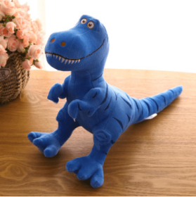 New Dinosaur Plush Toys Cartoon Tyrannosaurus Cute Stuffed Toy Dolls For Kids Children Birthday Gift (Option: Blue-40cm)