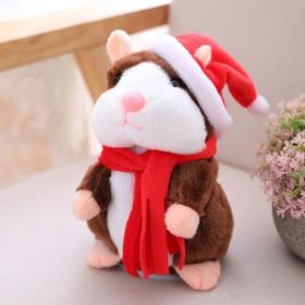 15CM Little Talking Hamster Toy (Option: C dark Brown15cm-1)