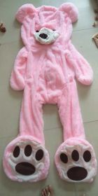 Giant Teddy Bear Plush Toy Huge  Soft Toys  Leather Shell (Option: Pink-340cm)