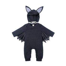 Batman Baby One Piece (Option: Dark gray-70cm)