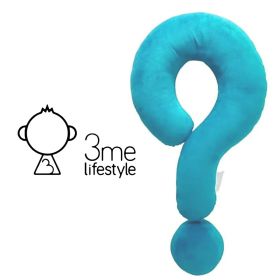 3me Lifestyle Portable Question Mark Pillow Memory Foam Travel Neck Pillows Ergonomic Neck Support Cushion For Sleeping Rest On Airplane Car Train And (Option: C)