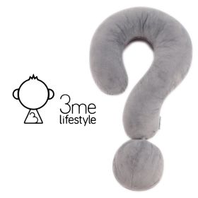 3me Lifestyle Portable Question Mark Pillow Memory Foam Travel Neck Pillows Ergonomic Neck Support Cushion For Sleeping Rest On Airplane Car Train And (Option: K)