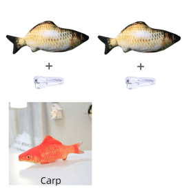 Without Cat Nip Version - Electric Jumping Fish Simulation Electric Fish Toy (Option: Set A)