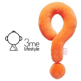 3me Lifestyle Portable Question Mark Pillow Memory Foam Travel Neck Pillows Ergonomic Neck Support Cushion For Sleeping Rest On Airplane Car Train And (Option: B)