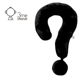 3me Lifestyle Portable Question Mark Pillow Memory Foam Travel Neck Pillows Ergonomic Neck Support Cushion For Sleeping Rest On Airplane Car Train And (Option: D)