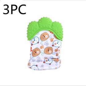 Baby teether baby anti-bite silicone molar gloves children's sound toys (Option: SetE-Q1pcs)