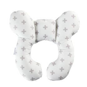 Infant Pillow  Baby Bed  U-Shaped Safety Seat  Neck Guard  Fixed Stereotyped Stroller Pillow (Option: Cross-OPP)